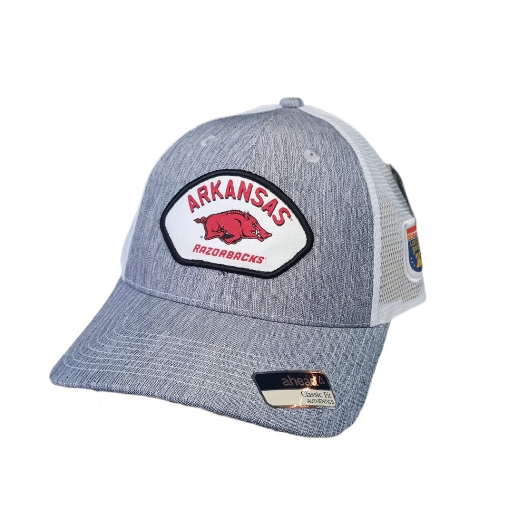 Arkansas Razorbacks Hat Cap Mens Snapback Gray Classic Fit NCAA Liberty Bowl